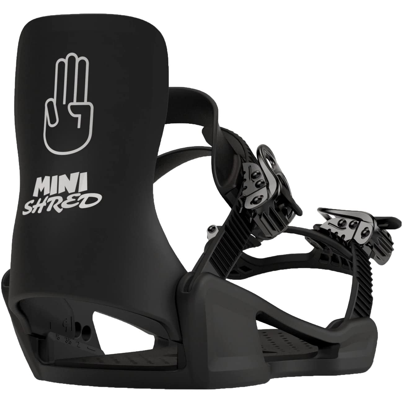 Bataleon Minishred Origin Base Snowboard Bindings - 2023 Medium | Black