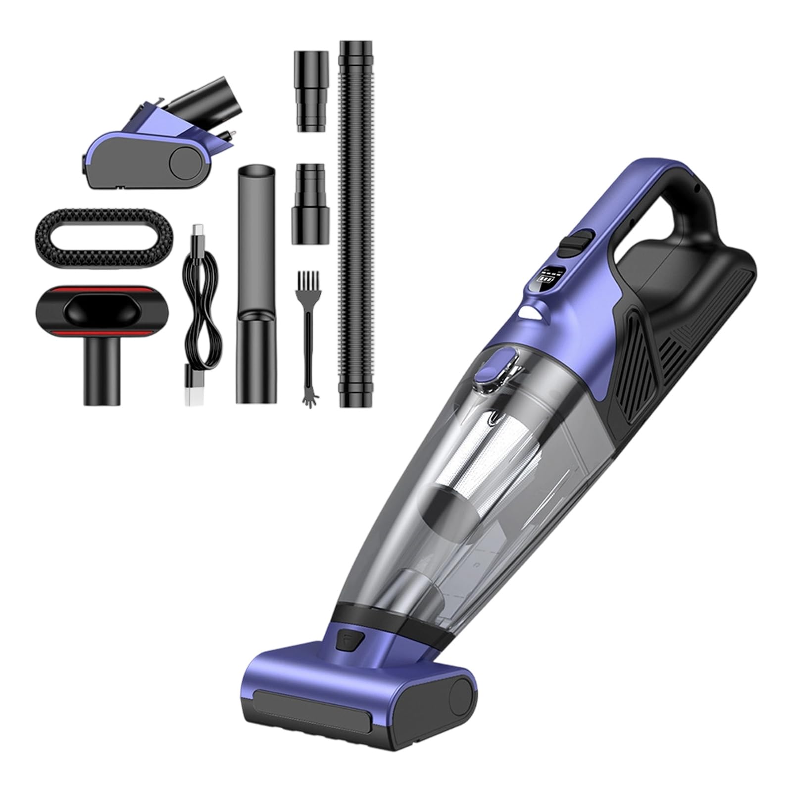 Jazuaiao Handheld 10000Pa Strong Suction, Multifunctional for Pet Hair Sofa Floor Mopping Cordless Vacuuming Cleaner for Pet Hair