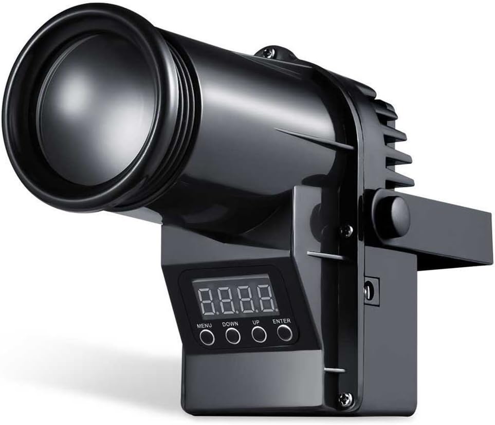 LED Strobe Light with 10W RGBW 4 Colors and Single Color Supported DMX512 led Spotlight for KTV DJ Disco Party Stage Wedding (Black)