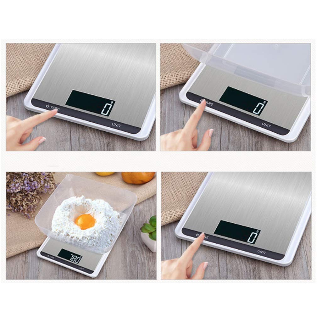 Báscula de gramos portátil, Báscula electrónica de cocina de 10 kg for hornear en el hogar, báscula de alimentos pequeña for té con leche, báscula dedicada for tienda de pesaje.