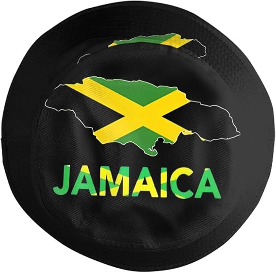 Jamaica Bucket Hat for Men Women, Unisex Jamaica Flag Hat Outdoor Beach Sun Hat Summer Fisherman Cap