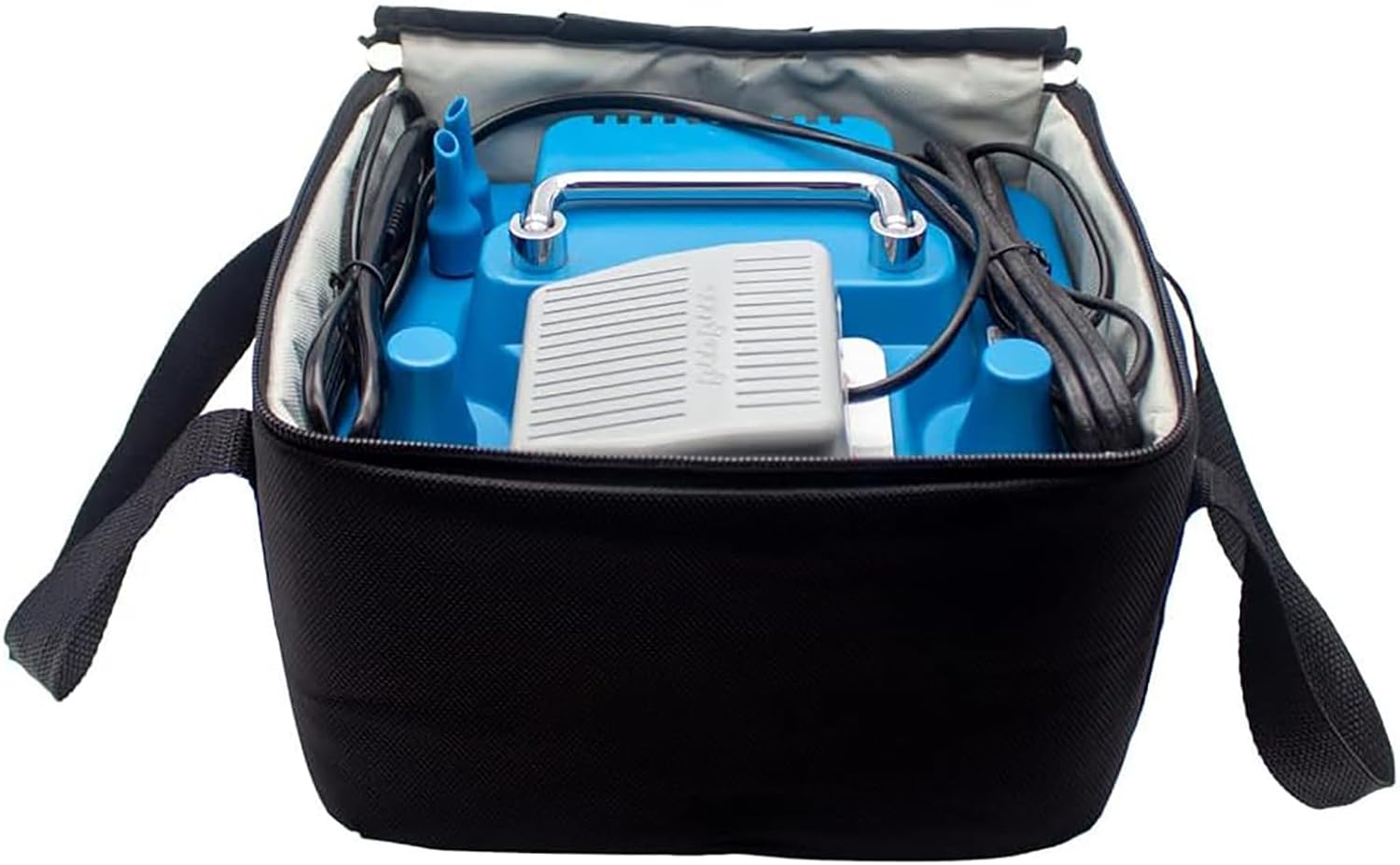 Electric Balloon Pump, Professional Double Hole Inflator, with Memory Function Foot Switch, Timing Quantitative, for Party Events Decoration