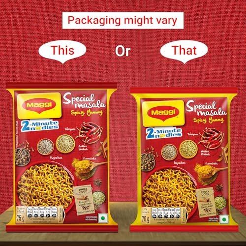 Image of MAGGI 2-Minute Special Masala Instant Noodles,70g /75g (weight may vary)