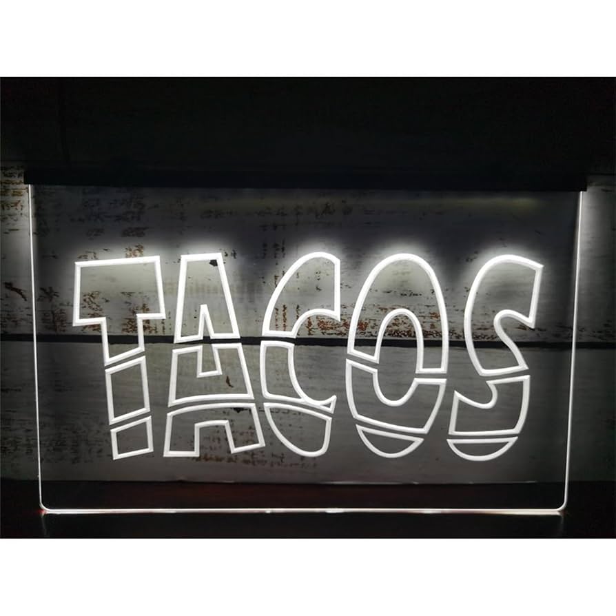 TACOSネオンライト LEDサイン USB タコス看板 店舗用 Amazon.co.jp: Tacos タコス LED ネオンサイン、カスタム USB