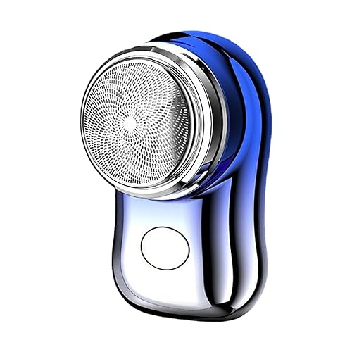 Miniatura 6 de Milageto Mini afeitadora eléctrica afeitadora facial depilación barba recortadora para oficina, camping, hogar, degradado azul