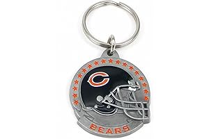 Chicago NFL unisex-adult Carved Metal Key Chain