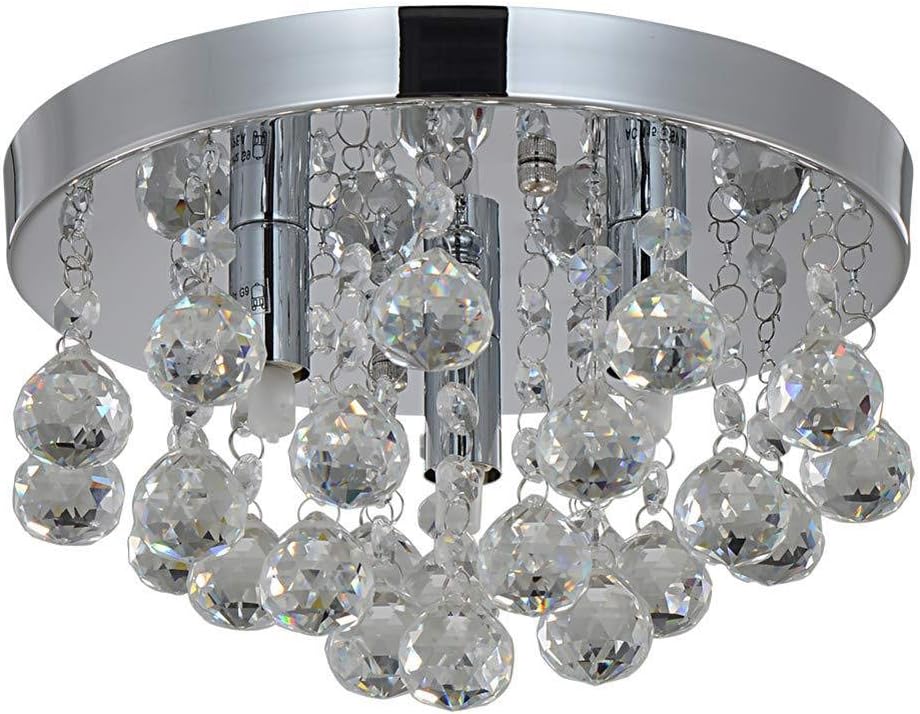 K9 Crystal Led Ceiling Light Crystal Ceiling Lamp Hall Corridor Porch Balcony Bedroom Light Modern Ceiling Chandelier G9 Led Lighting Luminaire Corridor and Stair Lamp on Ceiling/Color/25Cm