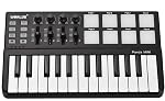 MIDI Controller, Portable Mini 25-Key USB Keyboard and Drum Pad MIDI Controller