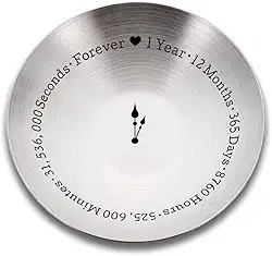 Aniversário de 1 ano para namorado, namorada, presente de casamento de aniversário de um ano para casal, homens e mulheres, 1º anel de namoro para esposa marido, presente romântico para ele, seu noivo