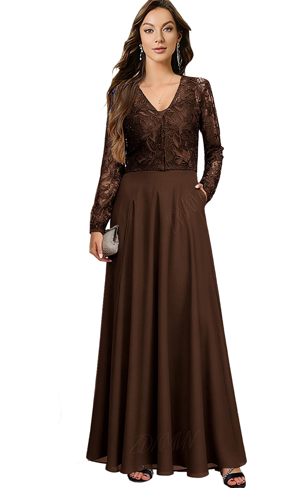 Chiffon 2PC Mother of The Bride Dress with Jacket 2025 Long Grandmother of The Bride Pant Suits LU191