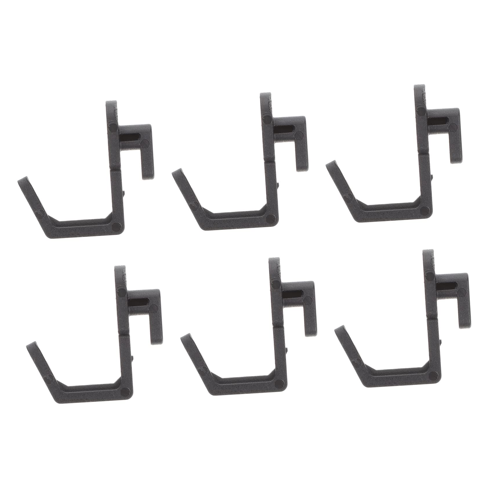 HOOTNEE 40 Pcs Hook up Wok Stand Pegboard Pegs Garage Accessories J Shape Peg Hooks Pegboard Display Hook for Peg Board Pegboard Accessories Utility Hooks Shelf Display Hook Plastic Black