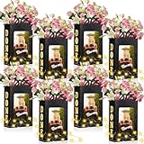 Foilswirl 8 Sets of 2025 Graduation Table Decorations Photo Centerpieces for Table Graduation Picture Frames Box Lighted Done Grad Party Favor for College Graduate Friends Gifts(Black)