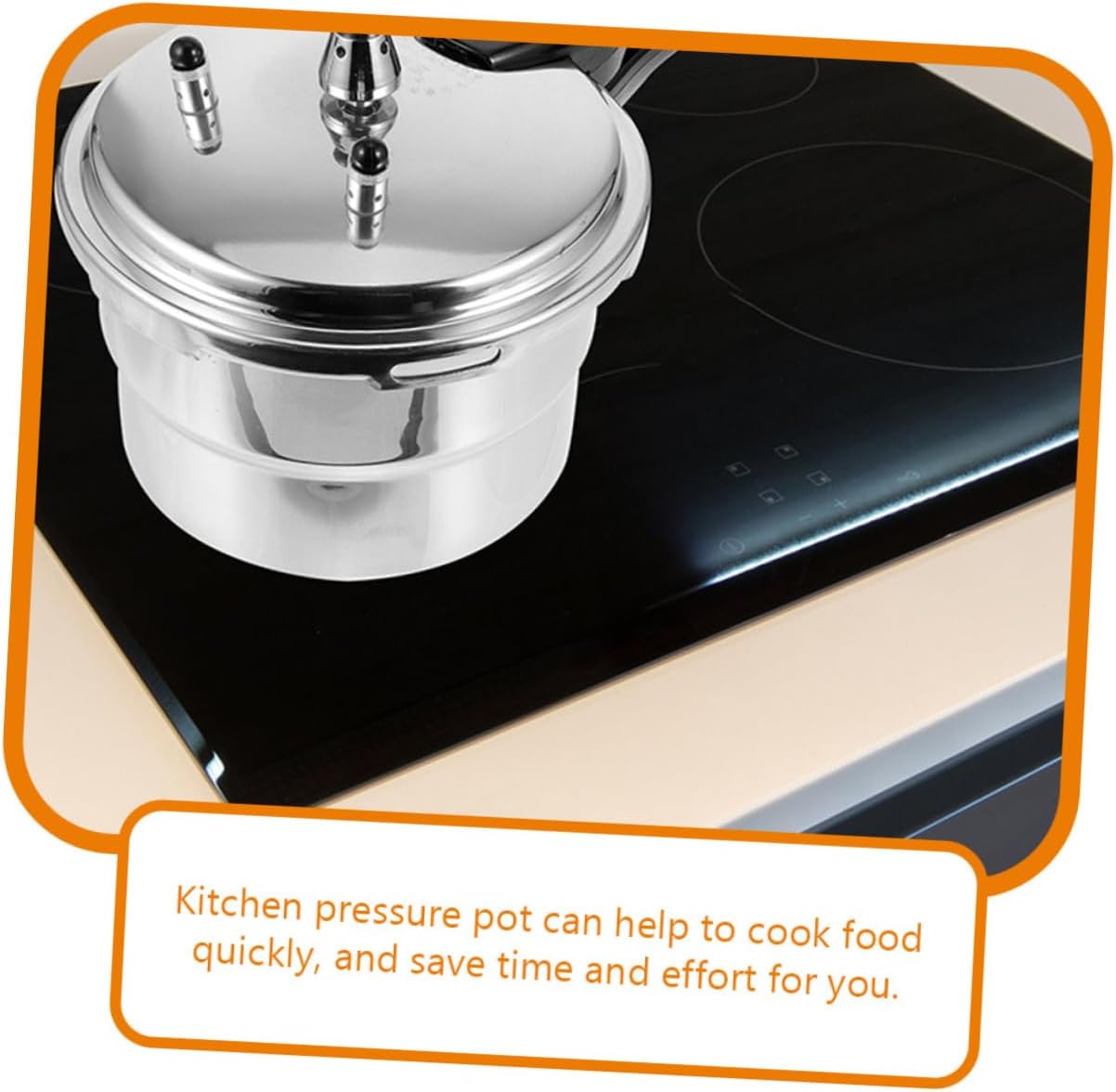 BESPORTBLE Thickened High Pressure Cooker for Gas Stove and Induction Multi-use Stovetop Pressure Pot with Rapid Heat Conduction Energy-saving Aluminum Alloy Body Compact Design for Easy