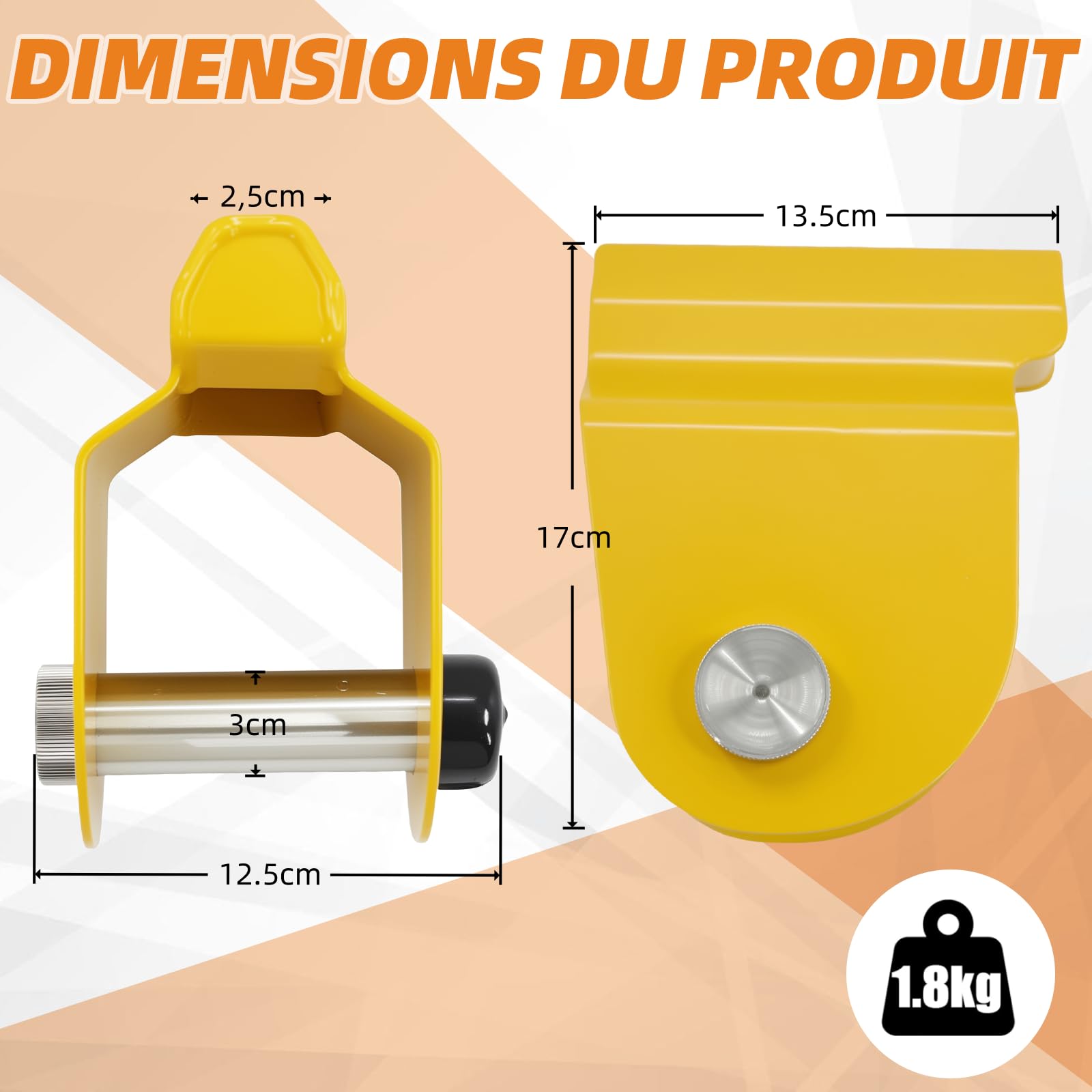 Verrous d'attelage de remorque pour modèles AL-KO AK130, AK160 et AKS1300/2004/3004 avec antivol et attelage stabilisateur, adaptés à la sécurité des caravanes, camping-cars et camping-cars.