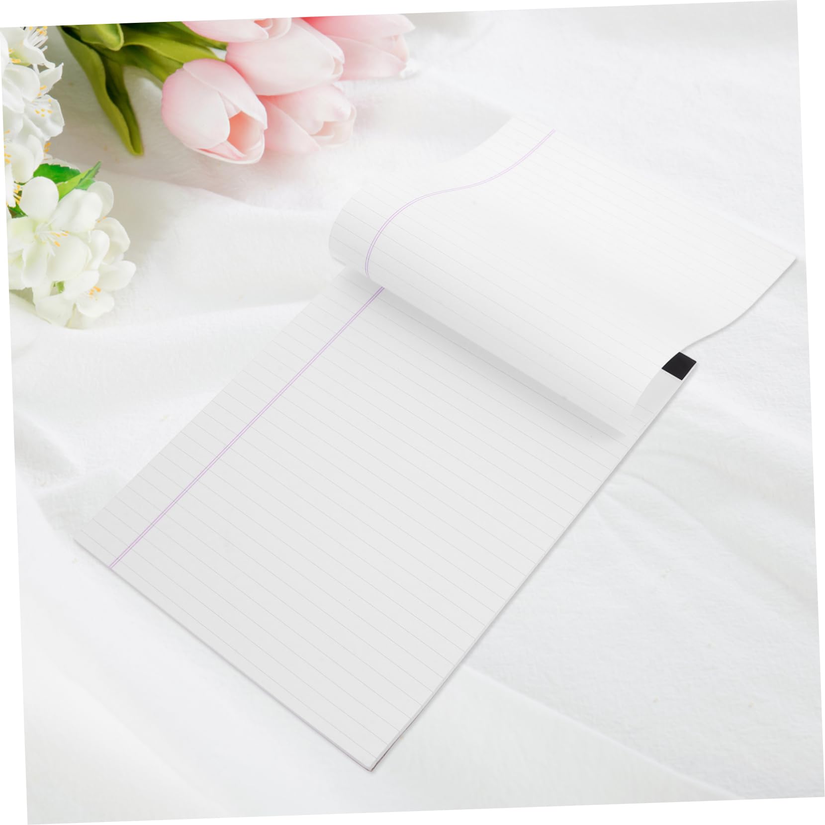 ARTIBETTER Blocco Note Legale A4, 4 Pezzi, Carta Bianca a Righe Larghe, Non Traspare L’inchiostro, Rilegatura Robusta per Studenti, Scuola e Disegno