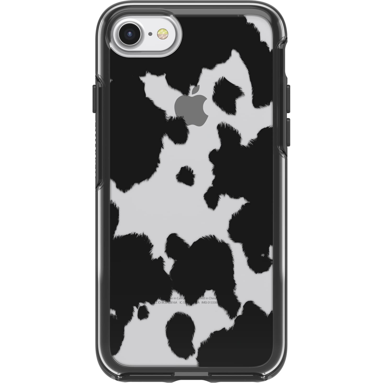 OtterBox Cover per iPhone 7/8/SE 2020/SE 2022, Symmetry, resistente a shock e cadute, cover sottile, testata 3x vs le norme anti caduta MIL-STD 810G, Cow Print