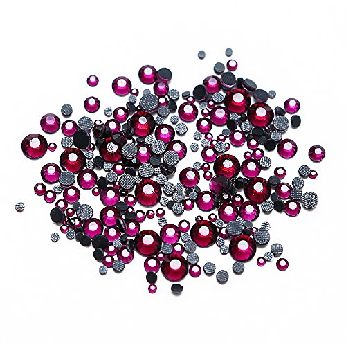 5000pcs/box,500pcs/color Mixed 10 Colors Mixed Sizes Glass Rhinestones Flatback Hot Fix Stones