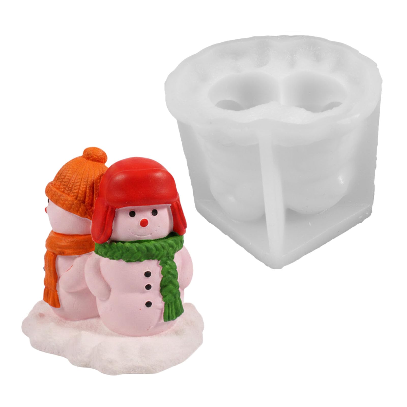APGLSXY Of 2 Silicone for Creating Beautiful Melting Snowman Ideal for Artistic Hobbies and Gifts Silicone Melt