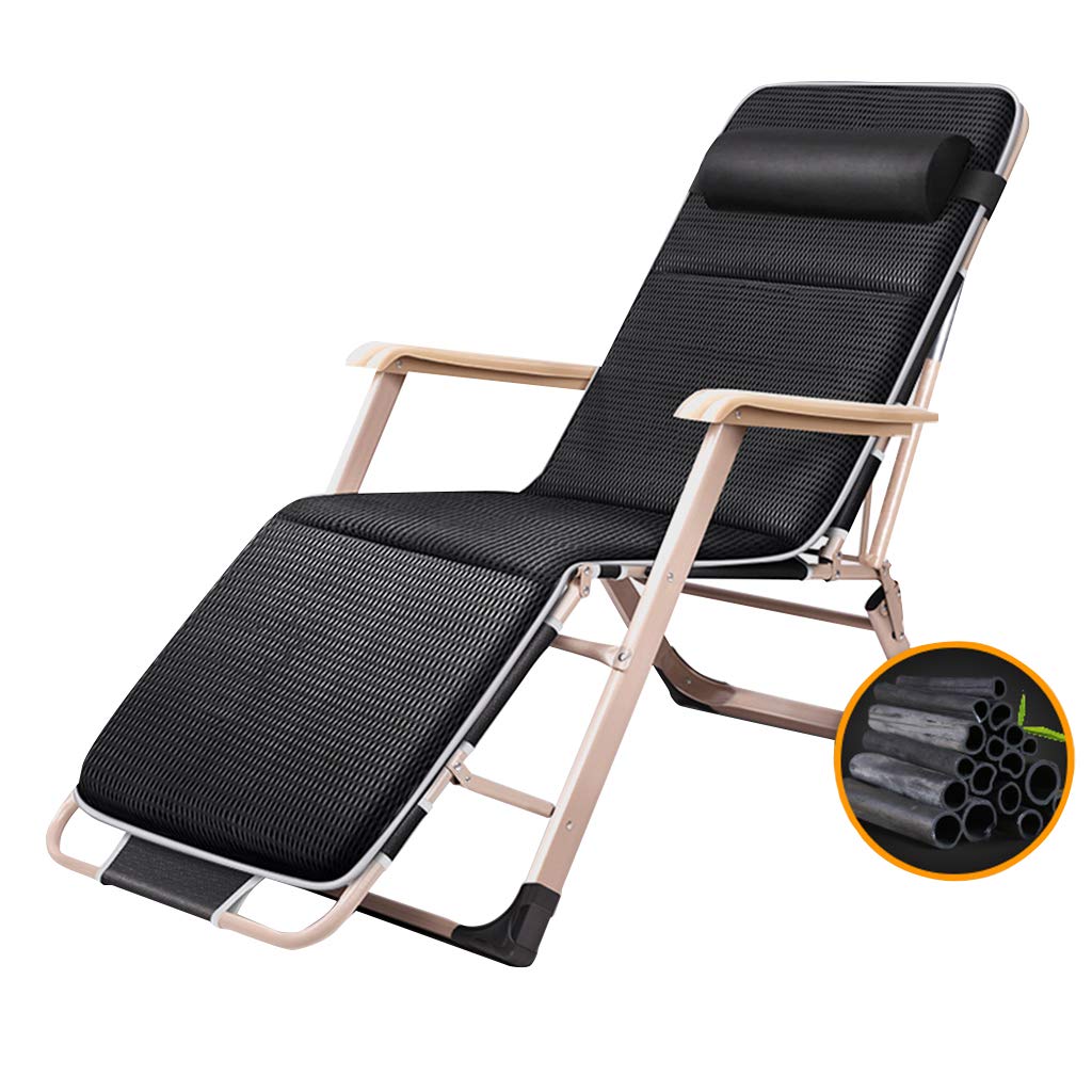 Fauteuil inclinable zéro gravité, Chaise Longue Pliable pour Balcon et Plage
