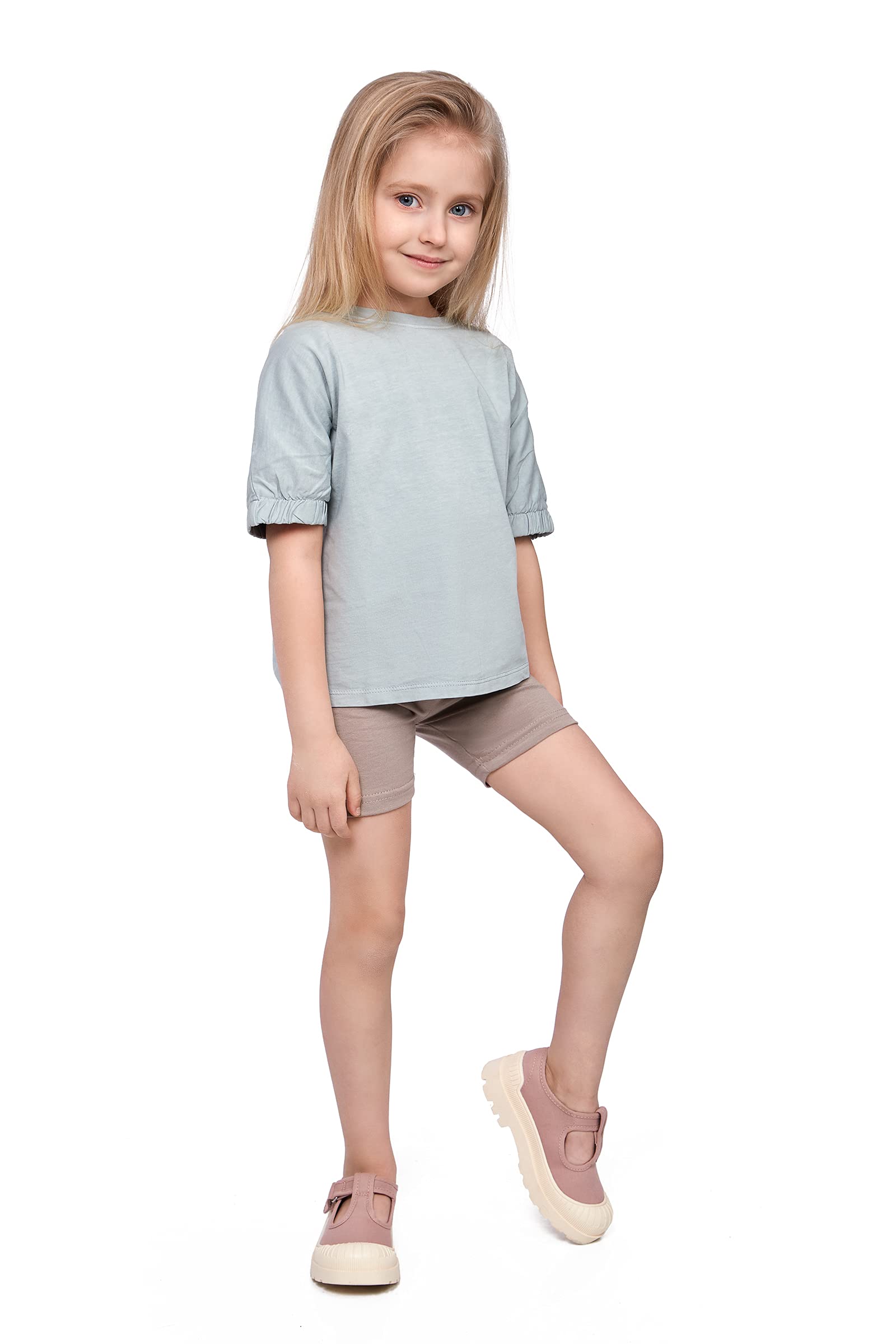 SOFTSAIL Leggings Niña Mallas De Ciclismo Algodón Corto Deportivo Danza Gimnástica Transpirable Y Cómodo Elástico — view 21