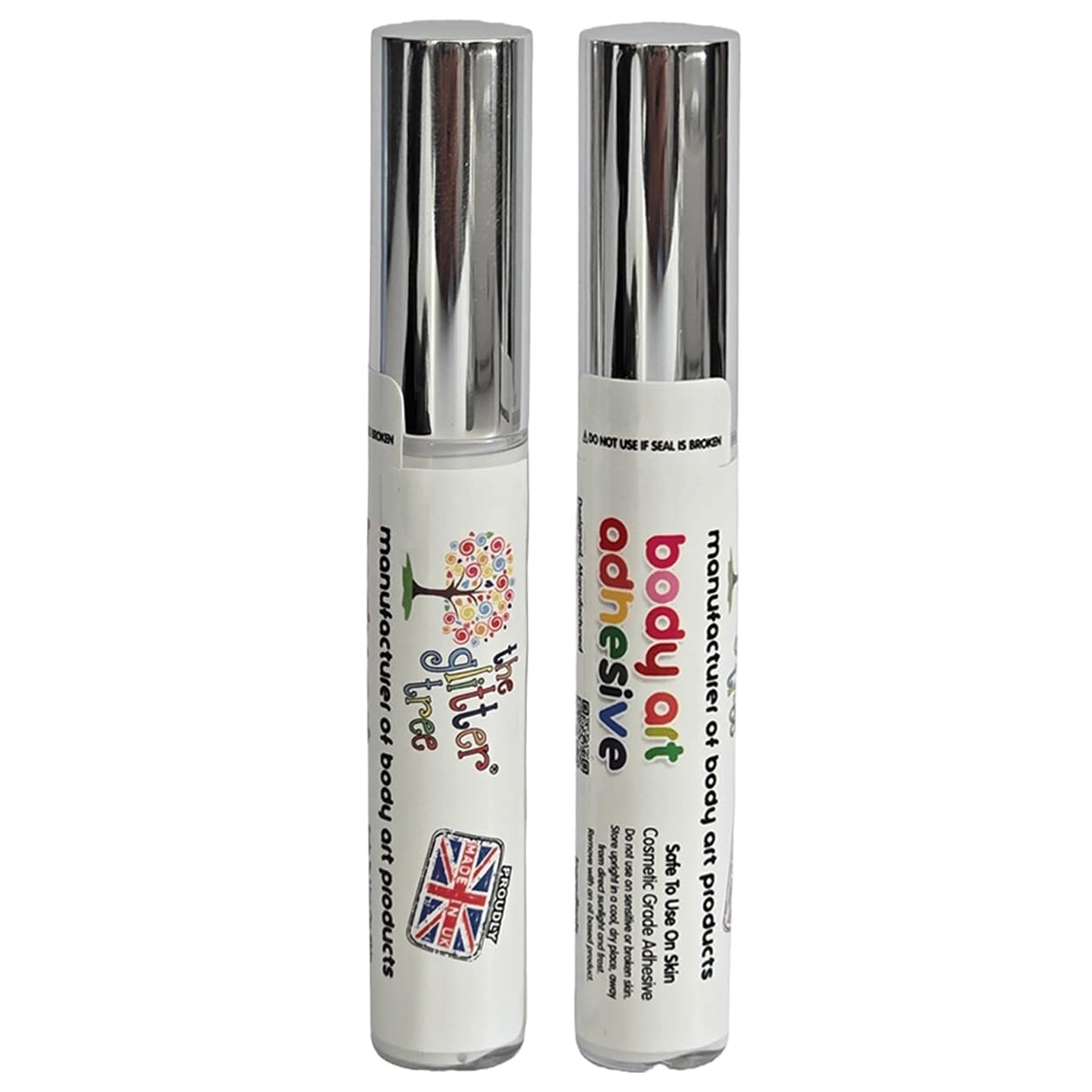 Glitter Tattoo, Temporary Tattoo & Body Art Adhesive - 2 x 10mL Sharing Twin Pack | Made in the UK