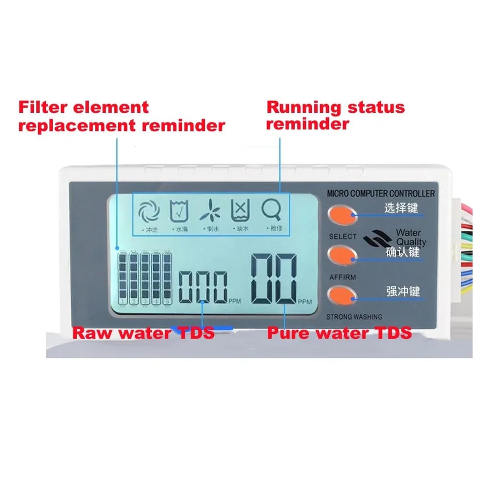 24V Umkehrosmose-System Wasserreiniger Computer-Controller Wasserreiniger Teile Zubehör Ersatz