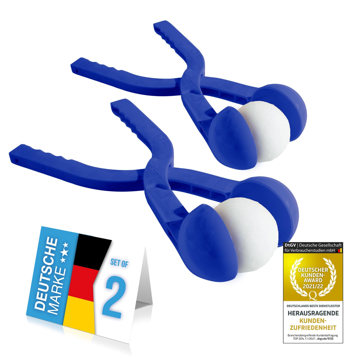 Prensa para Bolas de Nieve 7 cm 38 cm 2ª generación Rojo Azul