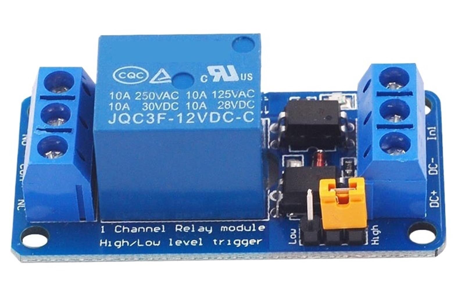 3,3 V 5 V 12 V 24 V 1-Kanal-Relaismodul High- und Low-Level-Trigger Dual-Optokoppler-Isolationsrelaismodulplatine(12V)