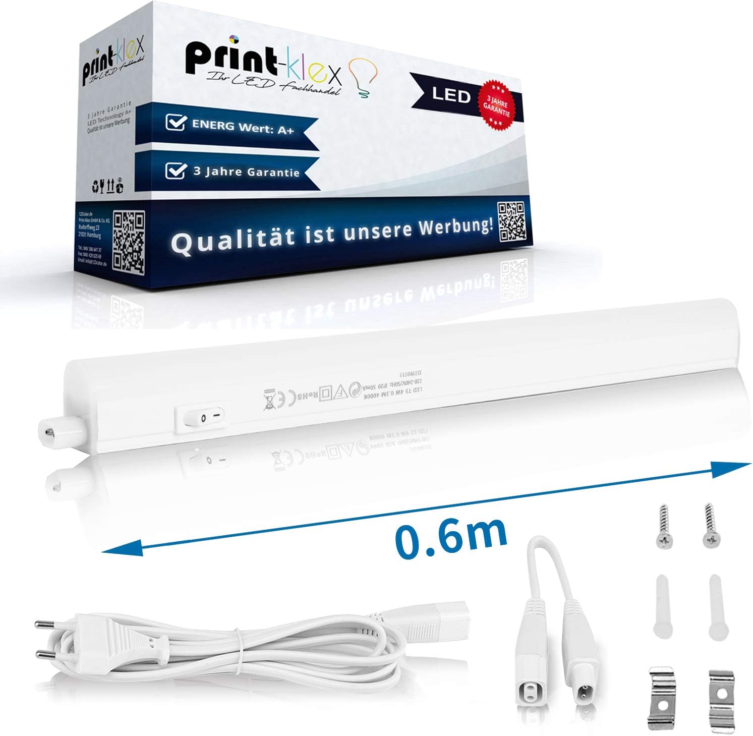 REV Unterbauleuchte Küche 30cm - LED Schrankbeleuchtung Mit Sensor 3000K