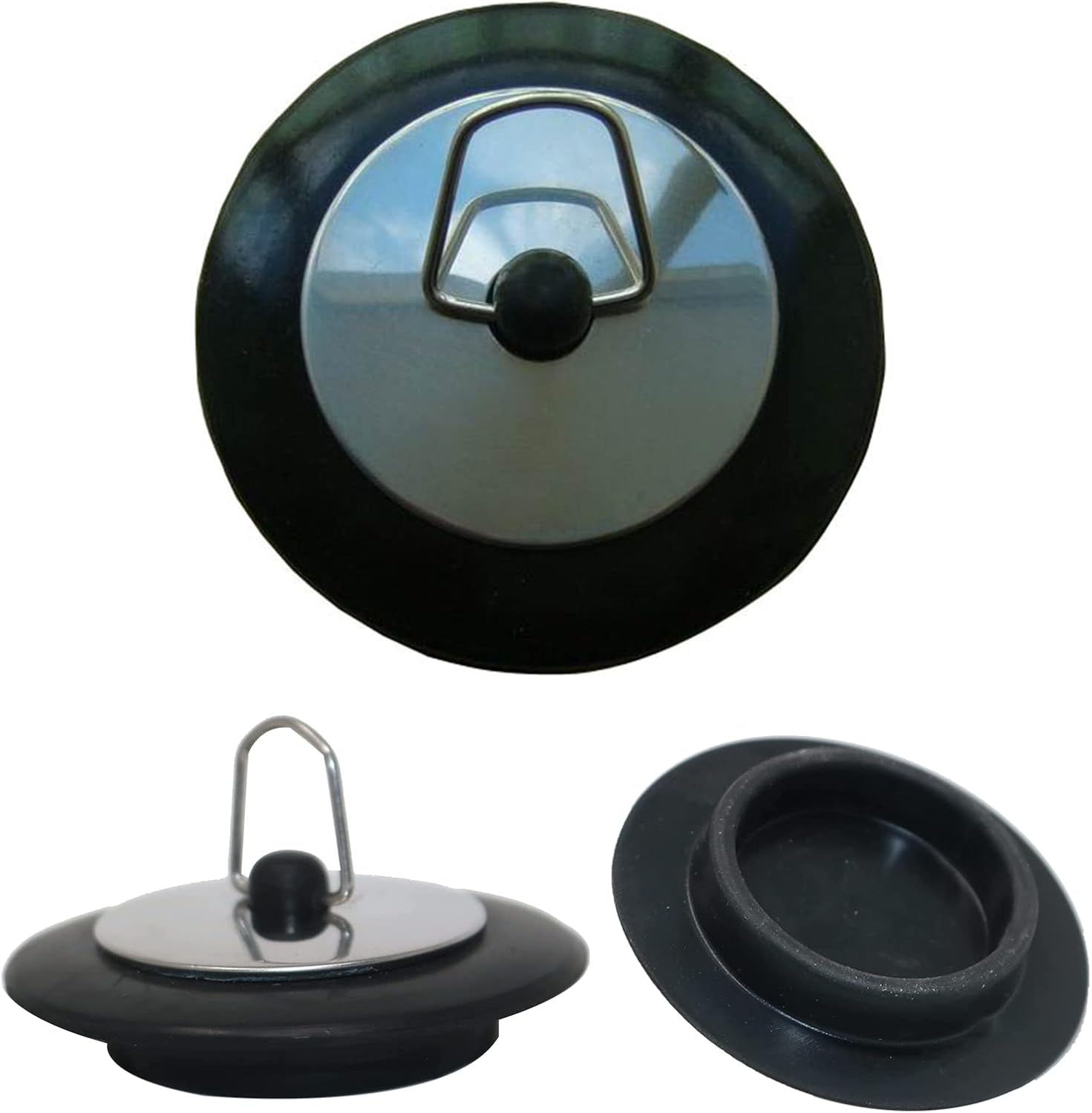 ALLWYOU 50mm Sink Plug, Rubber Kitchen Sink Plug Drain Stopper Replacement for Bathtub Bathroom