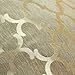 CaliTime Pack of 2 Cushion Covers Throw Pillow Cases Shells for Home Sofa Couch Modern Shining & Dull Contrast Quatrefoil Accent Geometric 18 X 18 Inches Gold