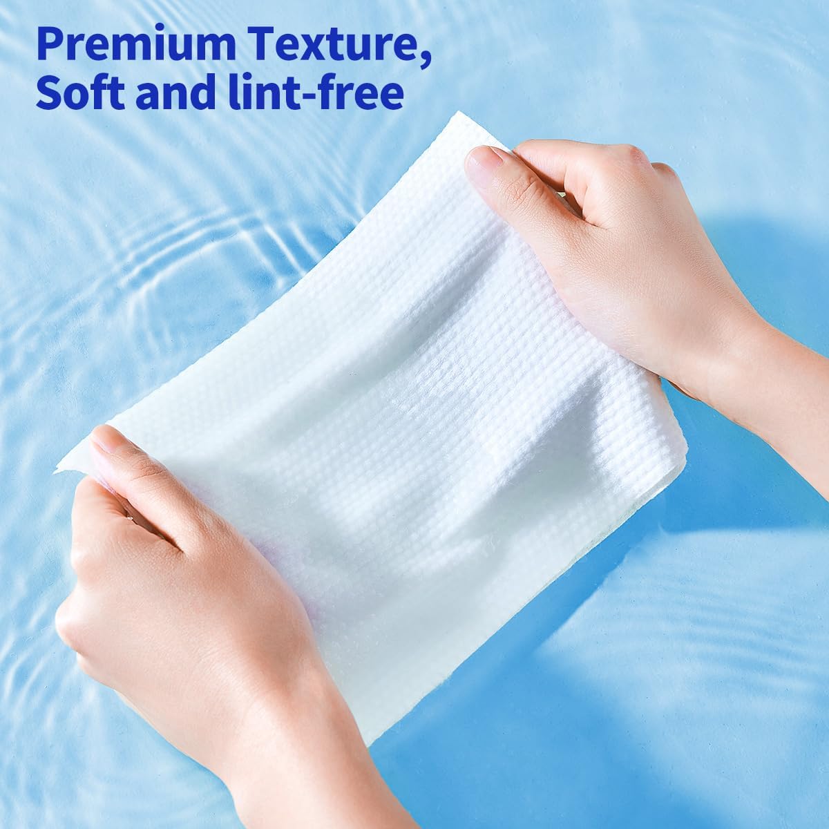 matern'ella Hanging Dry Wipes 332 Counts Face Towel Washcloth Facial Cleansing Thickened Makeup Remover Disposable Soft Face Towelettes for Sensitive Skin Fragrance and Alcohol Free Wet Dry Dual Use