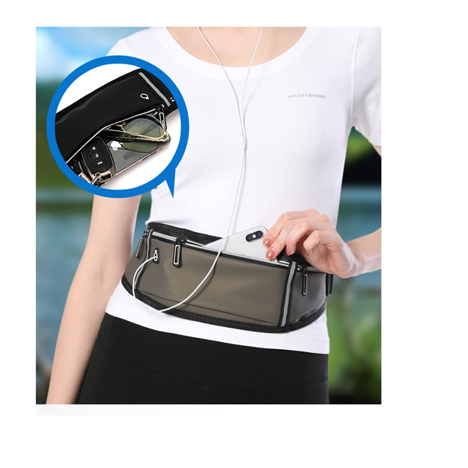 Corre de Cintura Profesional Cinturón Sports Pouch Case de teléfonos móvil