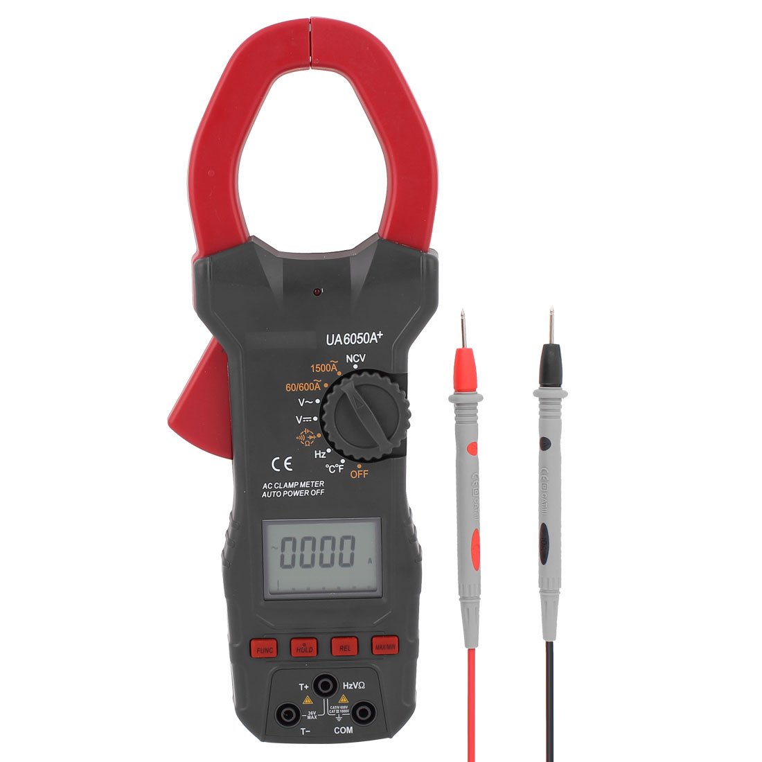 2500A AC Clamp Meter Digital Multimeter Resistance Capacitance Temperature Frequency Voltage Current Diode NCV Tester 5999 LCD display (d33fdabeffa4d0f48fb52d341367aeee)