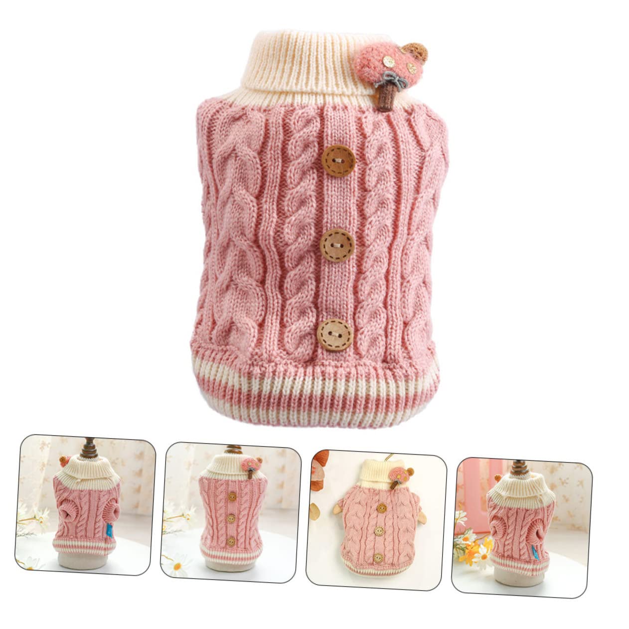 Toddmomy 5piezas Suéter Adorable para Gatos y Ropa Cálida De Invierno y para Traje para Fríos