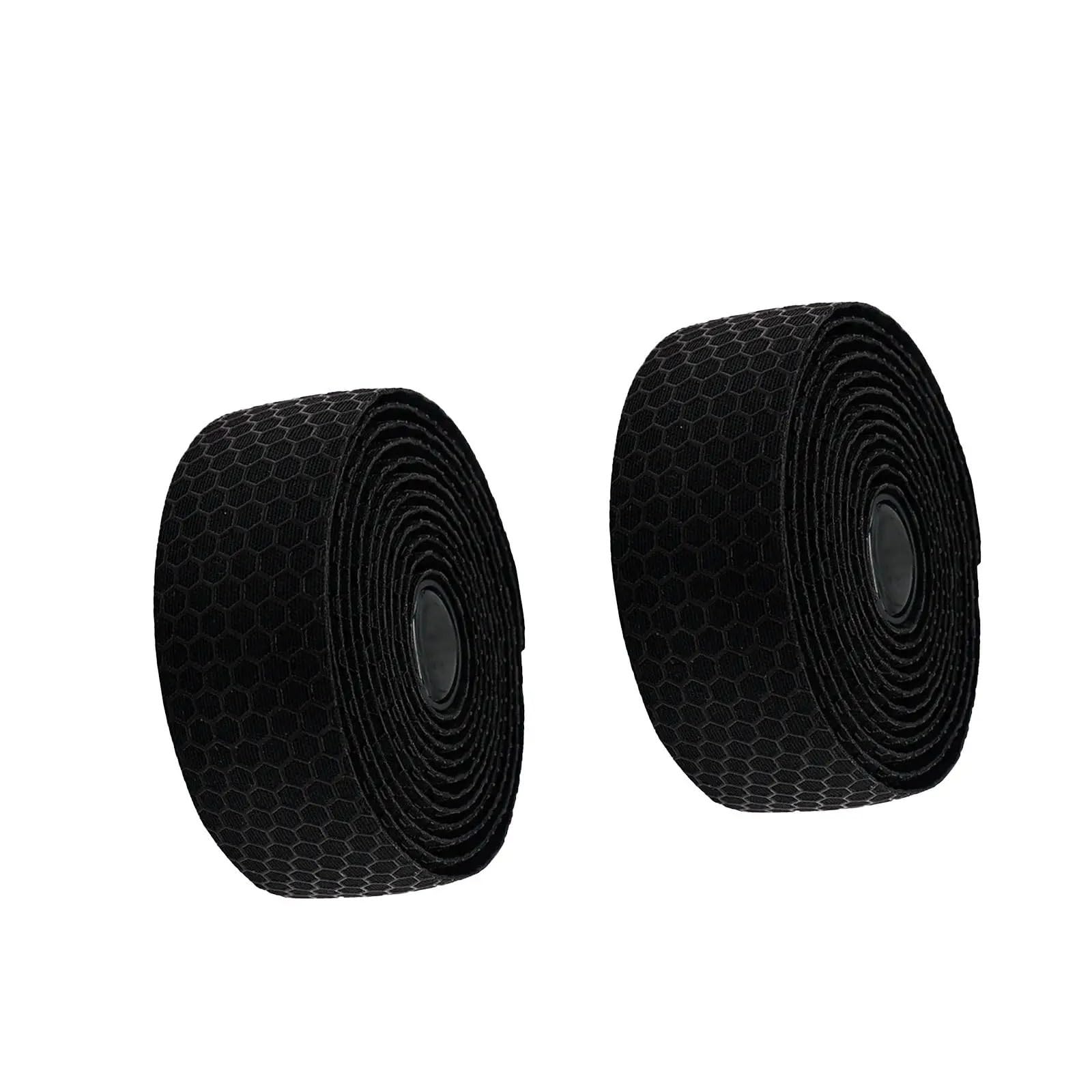 Cinta De Manillar Moto Cinta Para Manillar De Bicicleta 2 Uds Agujeros Transpirables Agarre Silicona Profesional Para Bicicletas Montaña Ciclismo Carretera Al Aire Libre(Black)