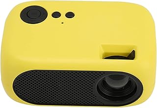 Mini Portable Projector, Portable Outdoor Home Theater Movie Projector, Video Projector for Home Theater Movie Projector withUSB Interfaces and Remote Control, Kids Gift (Yellow