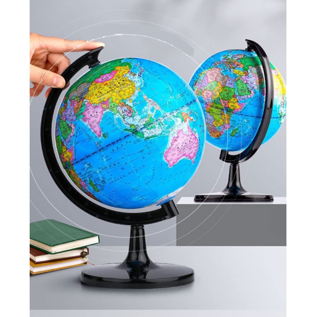 Globo terrestre Mappamondo, globi terrestri interattivi geografici educativi, per l'apprendimento in Classe, con Mappa Stampata in HD, 3 Dimensioni Bellezza e funzionalità