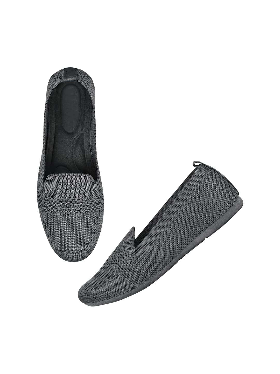 TRYME Comfortable Fashionable Stylish Casual Slipon Shoes for Womens and Girls Grey (B0BRNDKB2S) Amazon Price History, Amazon Price Tracker
