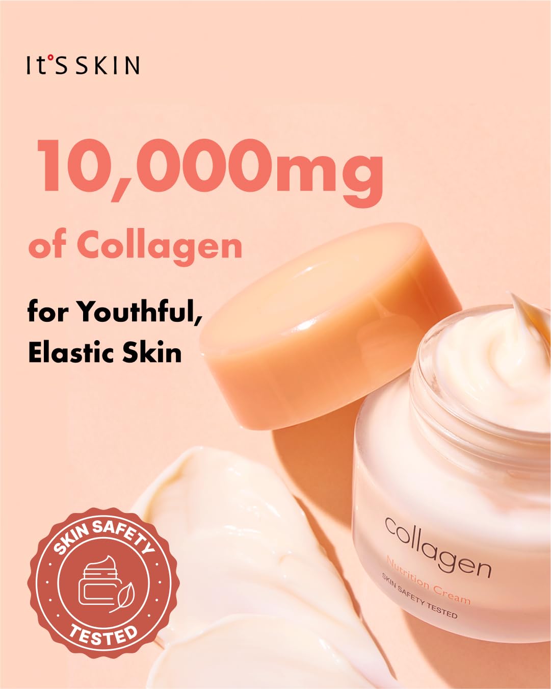 It'S SKIN Collagen Nutrition Cream + 1.69 fl.oz, Collagen Face Lift Cream for Fine Lines and Elasticity, Deep Nutrition and Antioxidant Power to Support Smooth and Firm Skin, Korean Skincare - Image 2