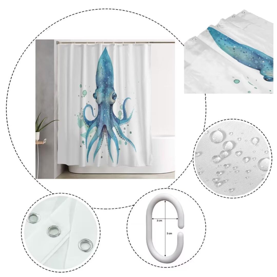 Cortinas de ducha pulpo anti-moho - Alta Calidad - Envío Rápido