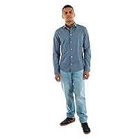 Tommy Jeans Tjm Original Stretch Shirt Dm0dm04405, Camicia a Maniche Lunghe Uomo