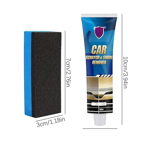 Miniatura 3 de Reparación de arañazos de automóvil, 0.5 fl oz (0.5 fl oz), removedor de remolinos de reparación de arañazos en crema, removedor de arañazos de
