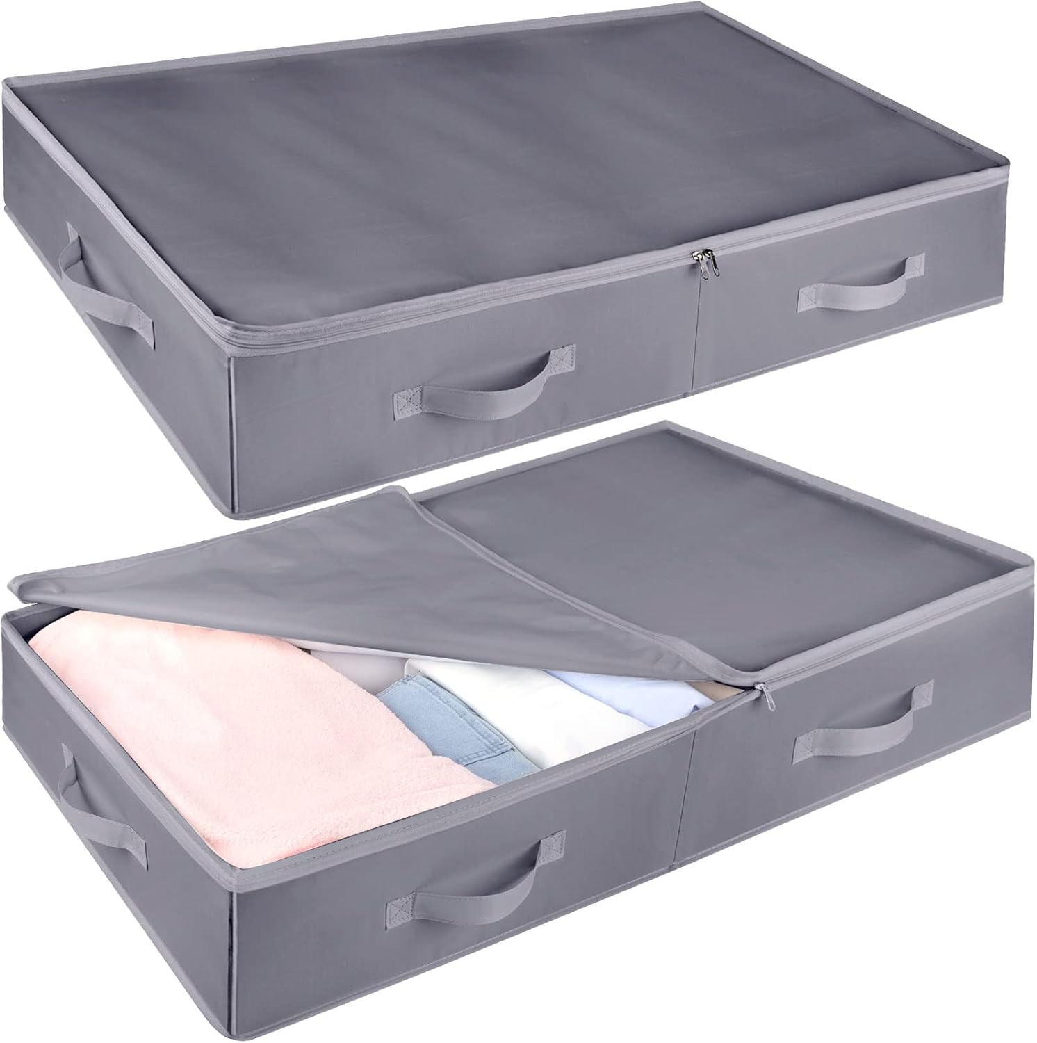 Buy NesTidy 2 Pack Under Bed Storage, 32x17x6 Inch Fabric Under Bed