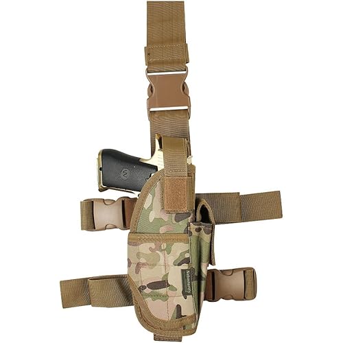 Drop Leg Holster, Right Handed Tactical Thigh Pistol Gun Holster Leg Harness