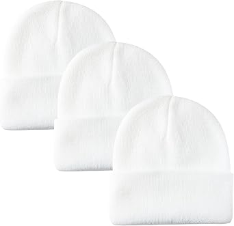 PFFY Unisex Beanie Hats for Men Women Plain Knit Winter Beanies Warm Hat