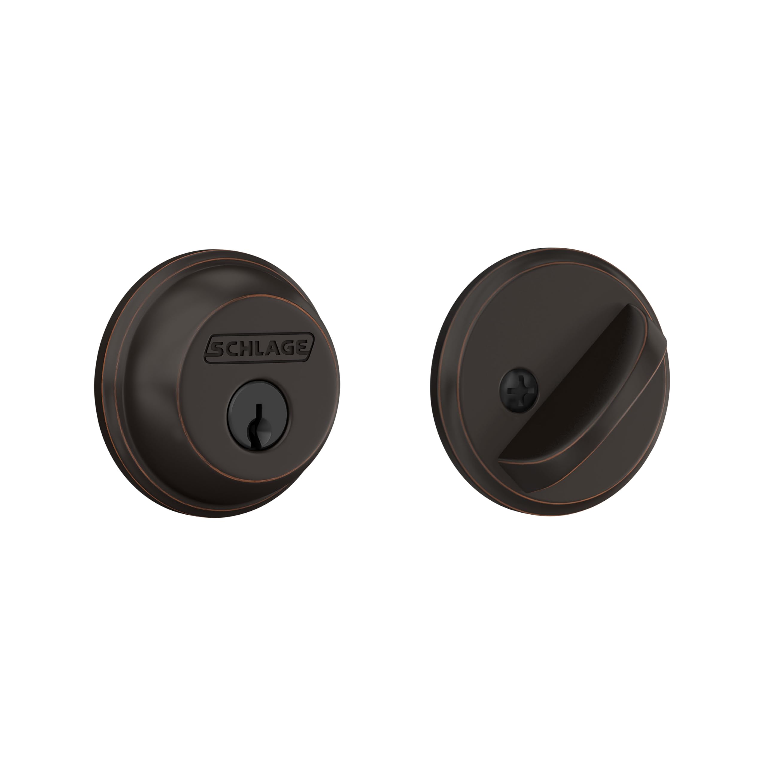 Schlage B60N505 Deadbolt - Keyed Entry, Bright Brass -8 Schlage B60N505 Deadbolt - Keyed Entry, Bright Brass -8