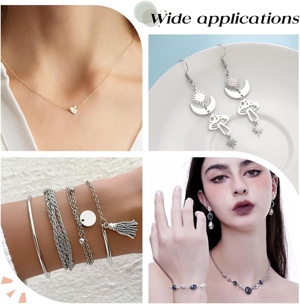 Beebeecraft 600Pcs 4 Sizes Jump Rings 925 Sterling Silver Plated 304 Stainless Steel Open Connector Ring Silver Bulk 20 Gauge for Jewelry Making DIY 4mm/5mm/6mm/8mm - Image 6