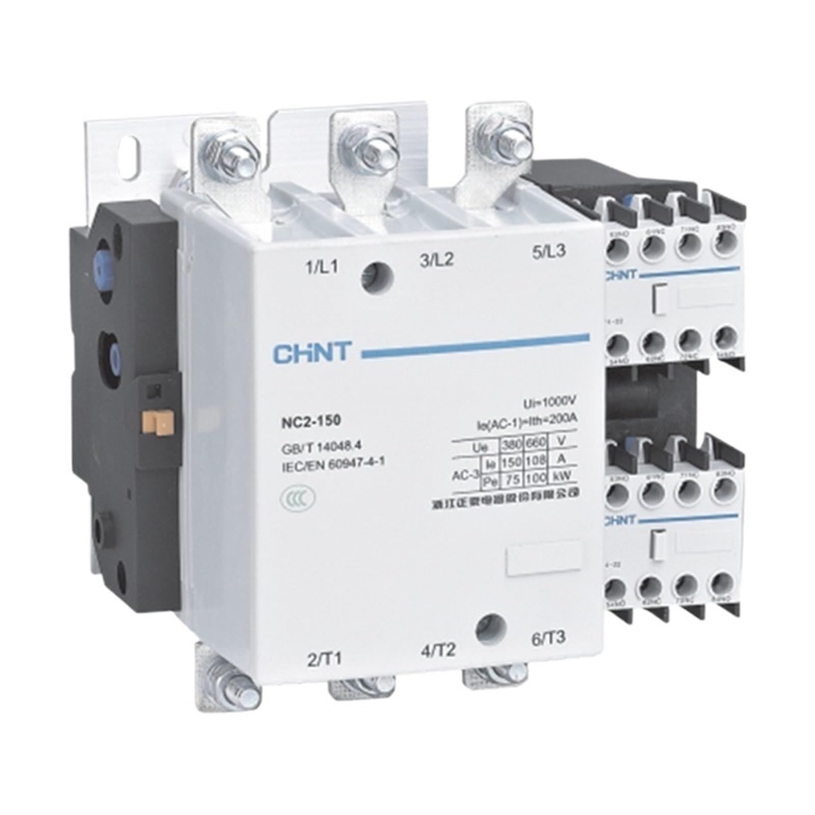 PWANUIGTE NC2-115 150 185 225 265 330 400 500 630A AC Contactor 220V 380V 115A 185A 225A 265A 330A 400A 500A 800A(NC2-330,380V)