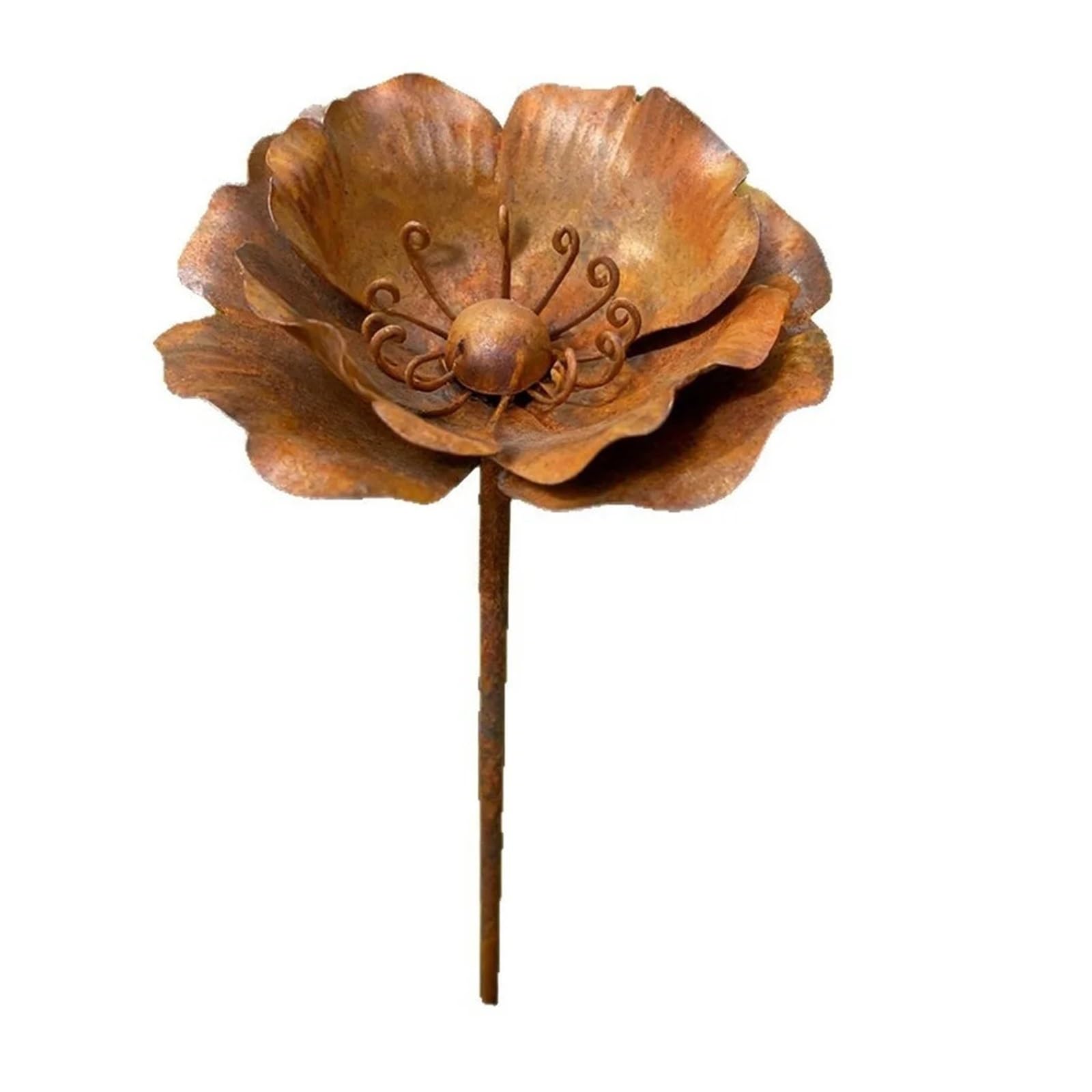 YONMLEDO Metal Flower Stakes 2pc Flowers Decoration Garden Decor Decorative Garden Stakes Flowers Yard Art Outdoor Ornaments Plant Stakes